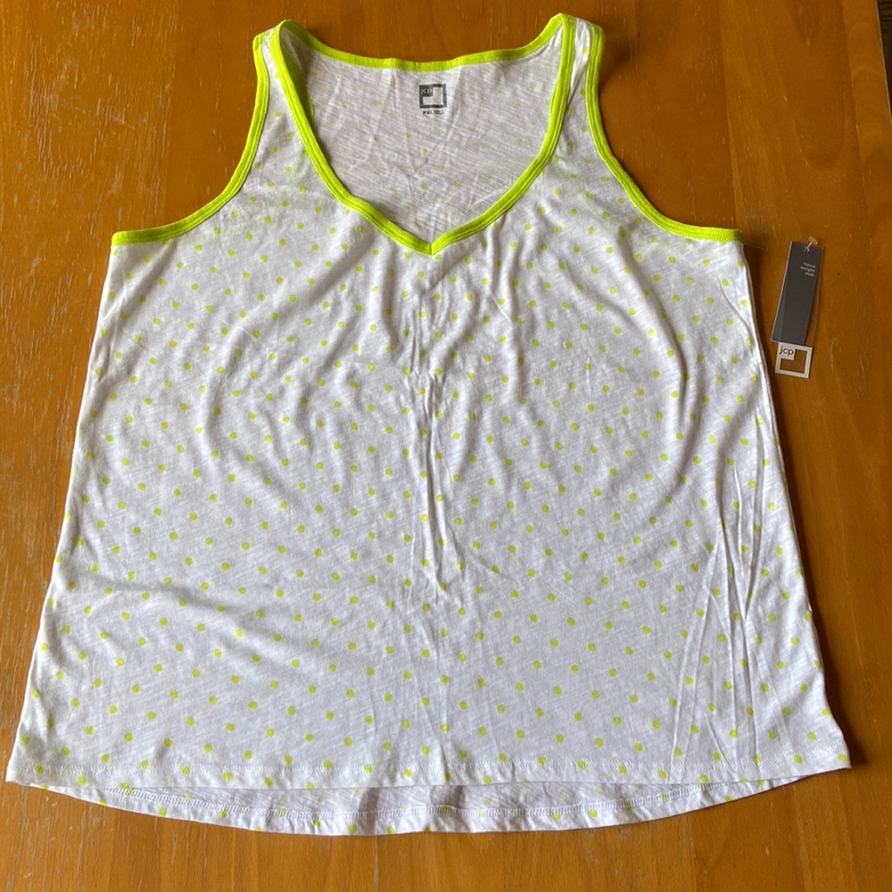 JCPENNEY Electric Lemon Lime Top